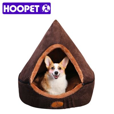 [pets baby] HOOPET Pet Dog Bed CatDogAllBed สำหรับสุนัข Dirt Resistant Soft Yurt เตียงล้างทำความสะอาดได้เบาะ