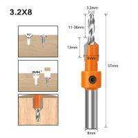 1Pc 8Mm ก้านงานไม้ Hss Countersink เราเตอร์บิตอุปกรณ์ถอนสกรูการรื้อถอนสำหรับเครื่องตัดการกัดไม้