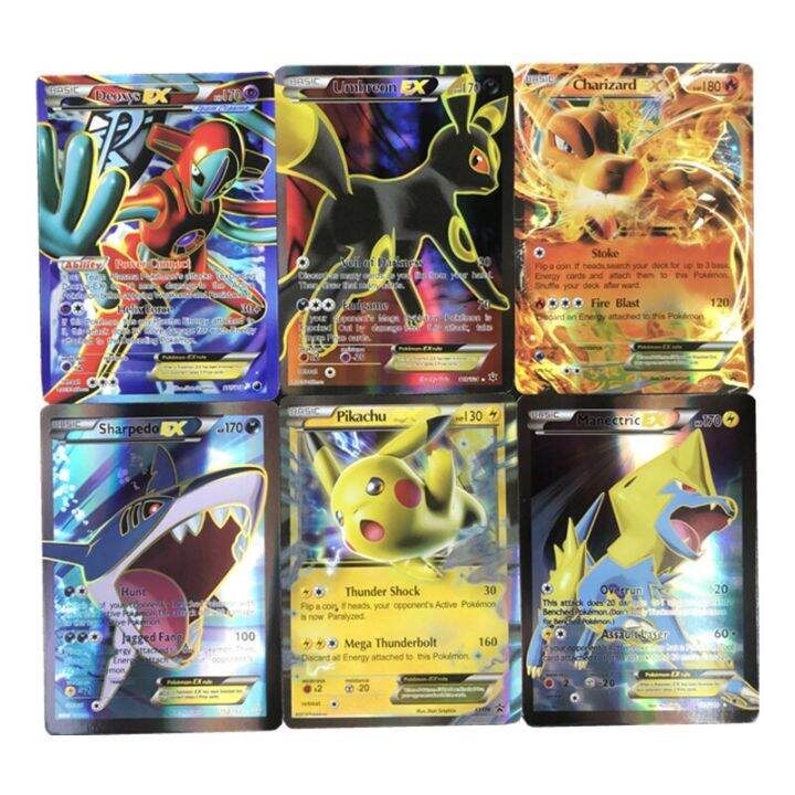 60ชิ้นการ์ดโปเกม่อนส่องแสง-vmax-tag-team-gx-การ์ดเกม-charizard-เกมการต่อสู้-carte-trading-ของเล่นเด็กสูงสุด