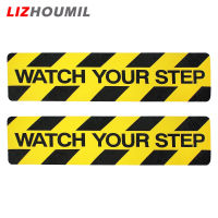 LIZHOUMIL สติกเกอร์ของตกแต่งชั้นขั้นตอนของคุณ6ชิ้น,สติกเกอร์เตือนไม่ลื่นเทปขัดเพื่อความปลอดภัยในที่ทำงานพื้นเปียกความระมัดระวัง