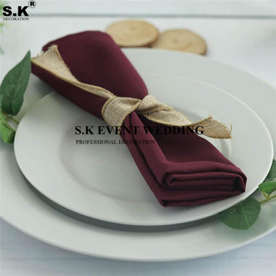 50x50CM Polyester Table Linen Napkin Wedding Table Cloth Napkins For Event Banquet Decoration