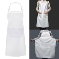 1pc Lady Women White Apron Manufacturer Cleanroom Chef Pattern Cotton Kitchen Apron Women Custom Apron Aprons