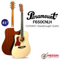 Paramount รุ่น F650CNLH กีต้าร์โปร่งคอเว้า มือซ้าย 41” ไม้หน้าสปรู้ซ/ไม้ข้างและหลังมะฮอกกานี พร้อมกระเป๋า