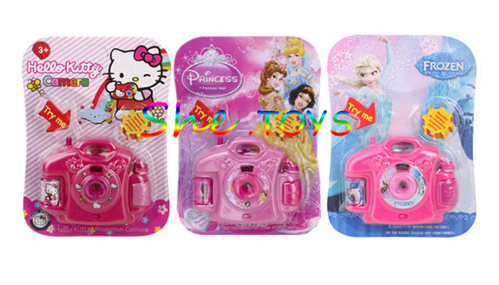Projection Simulation Camera Educational Child Kds Toy Pretend Camera With Light 