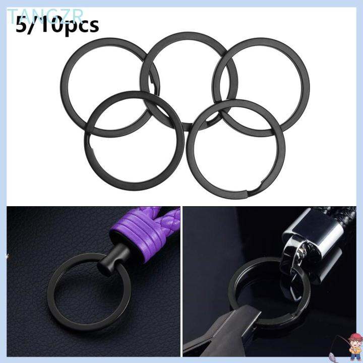 TANGZR 5/10pcs Metal Black Outdoor Tools Stainless Steel Locking Key