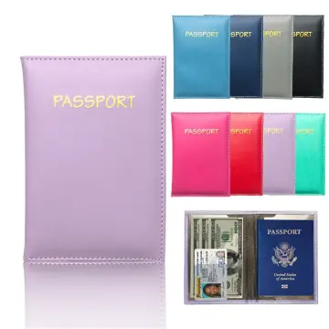 Wholesale New Fashion Marbling Pu Leather Passport Cover Men Women