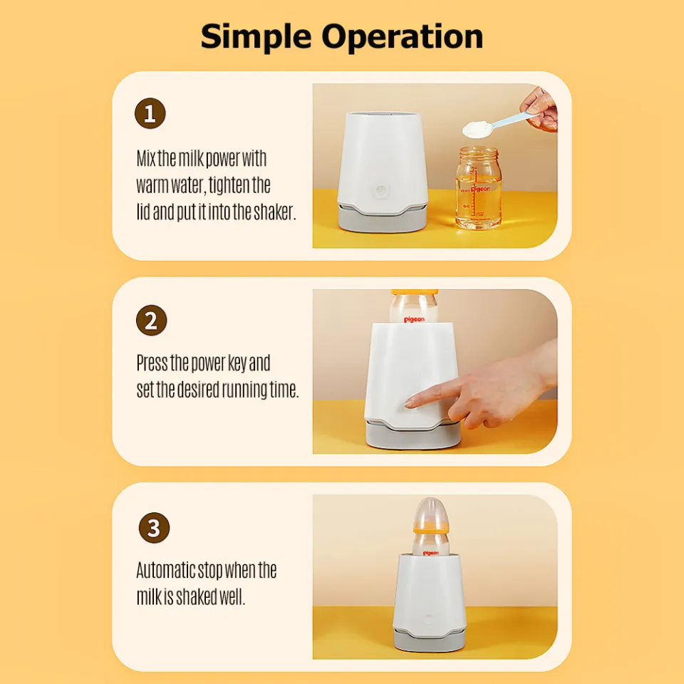 Automatic Baby Milk Bottle Shaker with Inclined Base Portable