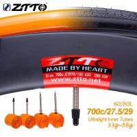 ZTTO Ultralight Bicycle Inner Tubes TPU Inner Tire 700C 25c 28c 32c 60mm 80mm Length French Valve 27.5 29 Inch 1.9-2.3 Tubes