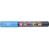 ญี่ปุ่น 5Pc X UNI MITSUBISHI Pencil MITSUBISHI PENCIL PC 1M 8 [Posca,Extra Fine,Light Blue] Abies5Star