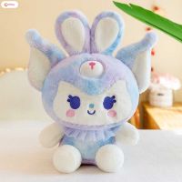 CuteBaby ตุ๊กตาตุ๊กตาของเล่นยัดไส้ลายรุ้ง Sanrio น่ารัก Kuromi Melody Cinnamoroll ตุ๊กตา Plushies สำหรับเด็กเด็กหญิงของขวัญตกแต่งคอลเลกชัน