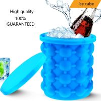 hot【cw】 2 1 Large Silicone Mold with Lid Saving Maker Tools for Barware