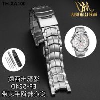 Suitable for EF-524D watch strap mens solid stainless steel EDIFICE notch chain