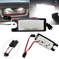 2pcs Plug and play white for Volvo V70 2001-2007 XC70 XC 70 90 S60 S80 Car license plate light led license plate number light LED Strip Lighting