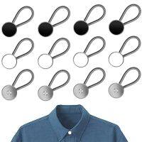 HOT 2Pcs/Lot Collar Extenders Metal Buttons Jeans Pants Waist Stretch Shirt Tie Neck Expanders Lock Lengthen Buckle