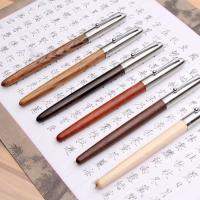 Wooden Remastered Classic Wood Fountain pen 0.38mm extra fine nib calligraphy pens Jinhao 51A Stationery Office school supplies  Pens