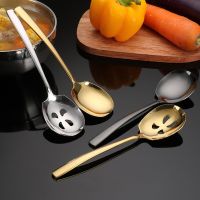 Stainless steel sharing spoon public spoon leakage Hotel restaurant sharing spoon large public more rice spoon. Cooking Utensils