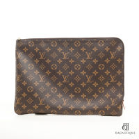 LV CLUTCH BROWN MONOGRAM MONOGRAM CANVAS GHW