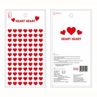 2 sheets Red heart Decorative cloth Stickers Face mask phone Material Sticker Scrapbooking Label Diary Art Journal Planner Stickers  Labels