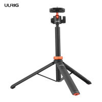 Vieline-UURIG TP-02 Multi-Functional Selfie Stick ขาตั้งกล้องแบบยืดหยุ่นหัวบอลที่วางโทรศัพท์สูงสุด130ซม. ความสูง1/4นิ้วการเชื่อมต่อสกรูสำหรับกล้องสมาร์ทโฟน Vlog สตรีมมิ่งสดบันทึกวิดีโอเซลฟี่