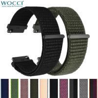 ▣✻✤ WOCCI 2PCS Nylon Watch Strap for smart watch 18mm 20mm 22mm bracelet belt for men women with hook and loop fastener watchband