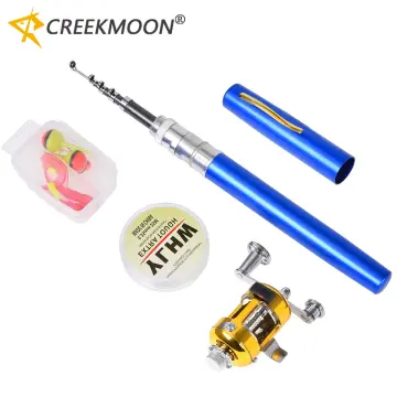 Automatic Telescope Fishing Rod 63cm High Quality with Reel Set Sea River  Pool Fish Pole Holders Stand Stainless Steel Hardware