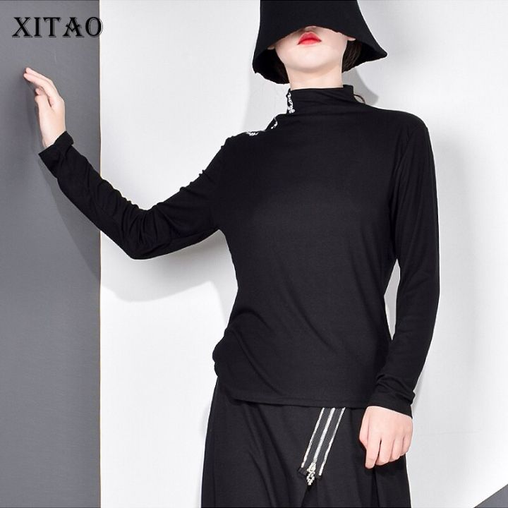 xitao-t-shirt-women-fashion-trend-long-sleeve-casual-t-shirt