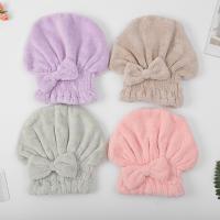 【DT】hot！ Dry Hair Cap Coral Fleece Color Absorbent Shower Headgear Headband