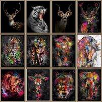 CHENISTORY Color Animal Pictures By Number Drawing On Canvas Handpainted Art Gift Diy Paint By Number Kit Home Decor