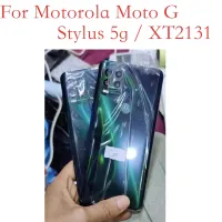 1ชิ้นใหม่สำหรับ Motorola Moto G สไตลัส5G Gstylus5g XT2131หลังฝาหลังปิดโทรศัพท์แผงด้านหลังประตูอะไหล่ซ่อมเคส