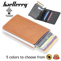 Baellerry ที่ใส่บัตรเครดิต,กระเป๋าใส่บัตรอลูมิเนียมใหม่เคสใส่บัตรหนังป๊อปอัพ RFID กระเป๋าใส่เหรียญที่ใส่บัตรปี2022