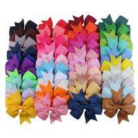 COYEN 10Pcs เด็กกิ๊ฟติดผมริบบิ้นลายการ์ตูน Fishtail Bow Knot สีผสม