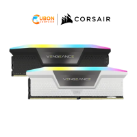 RAM (แรมพีซี) 32GB (2X16 GB) DDR5 6000 MHZ CORSAIR VENGEANCE RGB (BLACK/ WHITE)