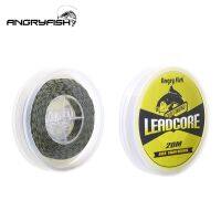 ANGRYFISH Lead Core Carp Fishing Line 25Lb 35Lb 45Lb 60Lb 20Meters for Carp Rig Making Sinking Braided Line Fishing Lines