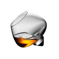 【CW】✒☒  Irregular Whiskey Wine Glass Rotating Belly Beer Cocktail Drinking Cup Tumbler Down Bar