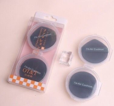 พร้อมส่ง OT&amp;T พัฟฟองน้ําสําหรับแต่งหน้า 2 ชิ้น