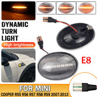 LED แบบไดนามิกไฟเลี้ยวสำหรับ Mini Clubman R55 Cooper R56 R57 Coupe R58 R59รถด้านข้าง Fender ไฟแสดงสถานะด้านข้าง Marker โคมไฟ