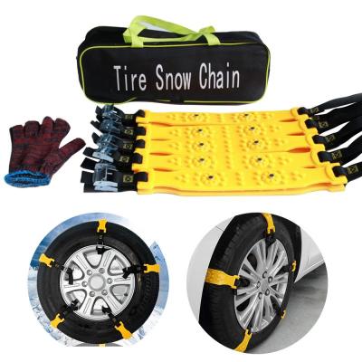 10Pcs TPU Auto Tire Snow Chains Anti-Skip Belt Safe Driving For Snow Ice Sand Muddy Offroad For Most Car SUV Wheel Accessories