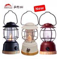 ?พร้อมส่งในไทย?ตะเกียง lED wild landknight lantern ตะเกียงแคมป์ปิ้ง โคมไฟวินเทจ ไร้สายชาร์จไฟ USB พกพาสะดวก