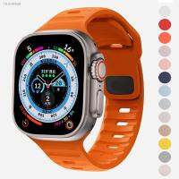 ✌☇ Silicone Strap For Apple Watch Band 45mm 44mm 40mm 41mm 42mm 38mm 49mm 44 45 mm bracelet iwatch series 8 7 se 3 4 5 6 Ultra band