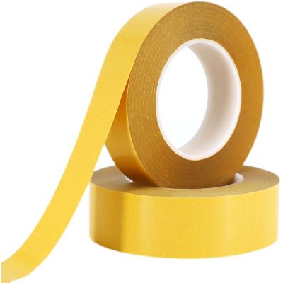 ❧❁❈ 50M Double Sided Tape PET Acrylic Adhesive Tape No Trace Clear Sticker Strong Transparent Packing Paper Craft Handmade Card
