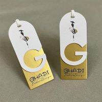 Customized clothing tag  environmental protection cut-out texture label  customized logo Labels