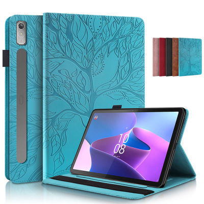 สำหรับ Lenovo Tab P11 Pro 2nd Gen สำหรับ Lenovo XiaoXin Pad Pro 2022 11.2 "TB132FU TB138FC Tree Embossed Stand Case