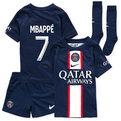 2022 *2023 Home Stadium Childrens suit jersey(top pants ) 22*23 Saint//Germain MBAPPE HAKIMI MESSI football kid set PSG Neymar Jr Sergio Ramos Icardi maillot de foot