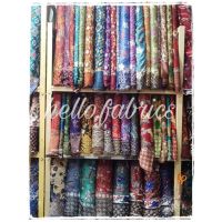 Batik Fabric Meter Semi Silk Semisilk Fine Silk Material Various Premium Quality Motifs For Men Women