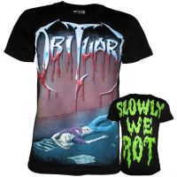 New OBITUARY SlowlyWeRot The ROXX เสื้อวงร็อค ไซส์ S M L XL 2023