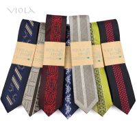 ■☽▤ 50 Designs Skinny Paisley Geometry Necktie Jacquard Vintage 6cm Polyester Slim Tie Wedding Tuxedo Suit Shirt Gift Men Accessory