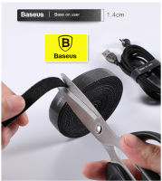 Baseus ที่รัดสายเคเบิล สำหรับจัดสายไฟ สายชาร์จcable tieที่เก็บสายไนลอนCable Organizer NylonคลิปหนีบสายไฟCord Wire Winder Clip