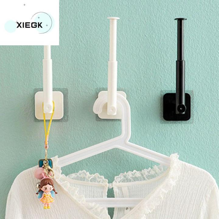 xiegk-รูปตัวแอล-ชั้นเก็บหมวก-พับเก็บได้-พลาสติกทำจากพลาสติก-ที่แขวนผ้าเช็ดตัว-อเนกประสงค์อเนกประสงค์-punch-free-อุปกรณ์สำหรับห้องครัว