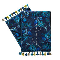 Deluxe Velvet Table Runner With Tassel Royal Blue Red Birds Vintage Tapestry Kitchen Dining Dinner Cloth Rectangle