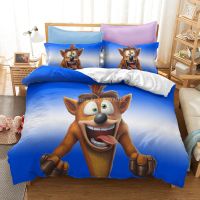 Hot Game Crash Bandicoot 3d Printed Bedding Set Duvet Cover Sets Pillowcase Twin Full Queen King Bedclothes Bed Linens Drop Ship